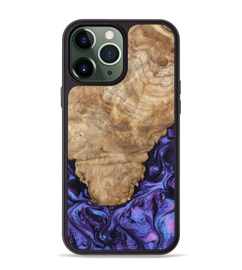 iPhone 13 Pro Max Wood Phone Case - Ottis (Purple, 795538)