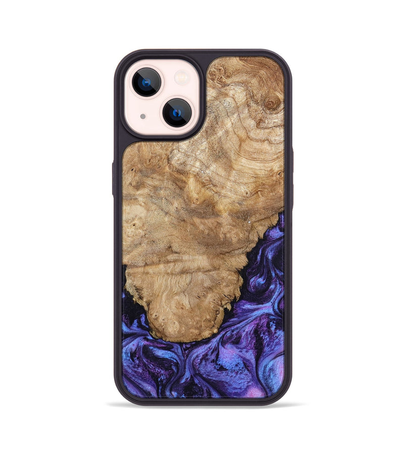 iPhone 14 Wood Phone Case - Ottis (Purple, 795538)