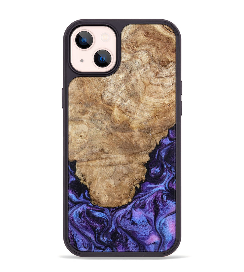 iPhone 14 Plus Wood Phone Case - Ottis (Purple, 795538)