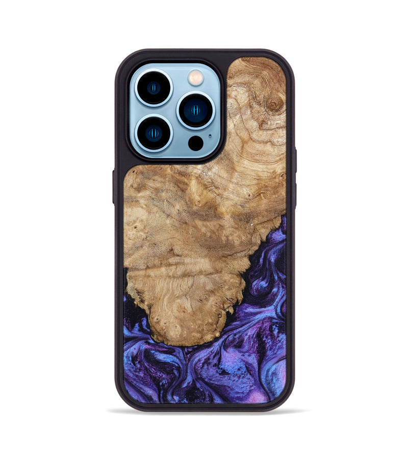 iPhone 14 Pro Wood Phone Case - Ottis (Purple, 795538)