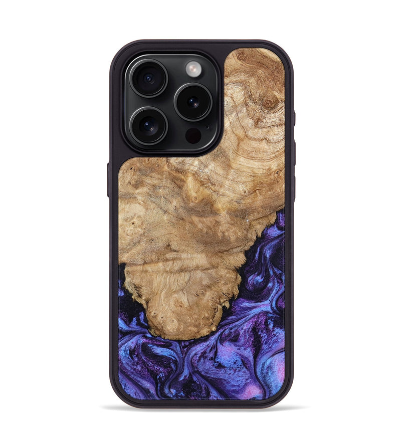 iPhone 15 Pro Wood Phone Case - Ottis (Purple, 795538)