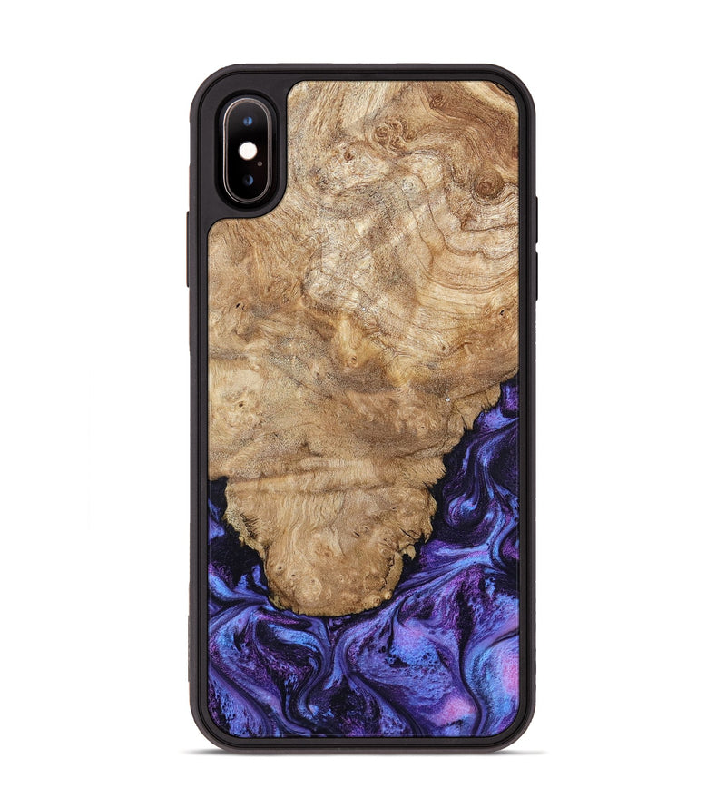 iPhone Xs Max Wood Phone Case - Ottis (Purple, 795538)