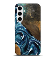 Galaxy S25 Plus Wood Live Edge Phone Case - Joziah (Blue, 795570)