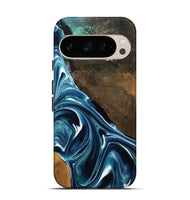 Pixel 10 Wood Live Edge Phone Case - Joziah (Blue, 795570)