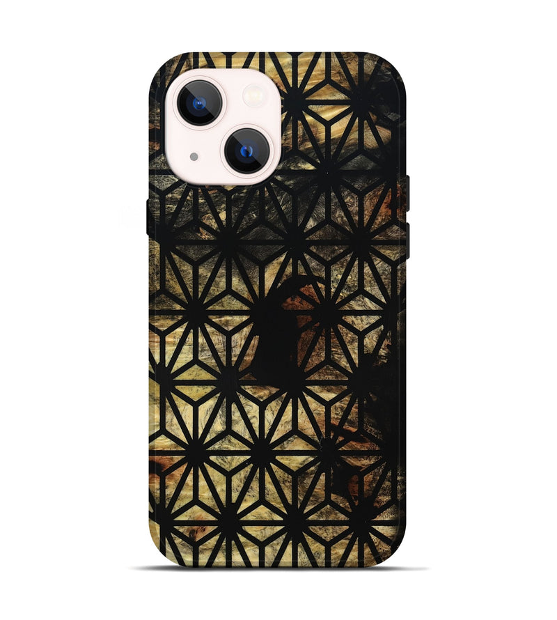 iPhone 14 Wood Live Edge Phone Case - Kasey (Double Dyed, 795573)