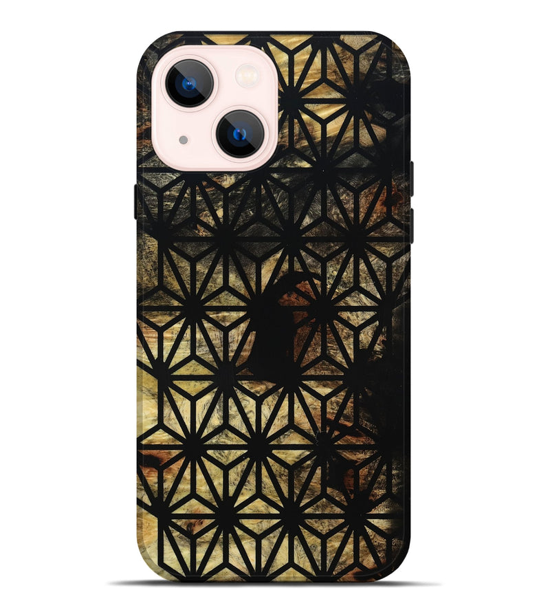 iPhone 14 Plus Wood Live Edge Phone Case - Kasey (Double Dyed, 795573)