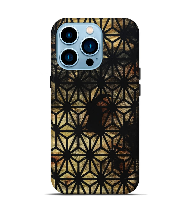 iPhone 14 Pro Wood Live Edge Phone Case - Kasey (Double Dyed, 795573)