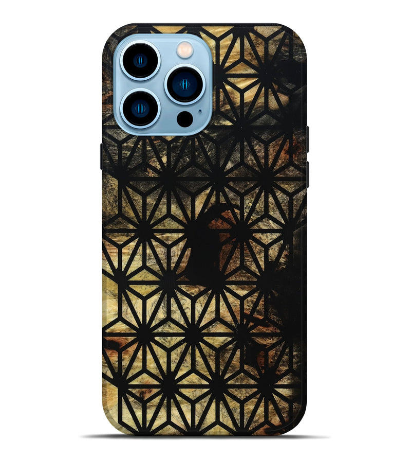 iPhone 14 Pro Max Wood Live Edge Phone Case - Kasey (Double Dyed, 795573)