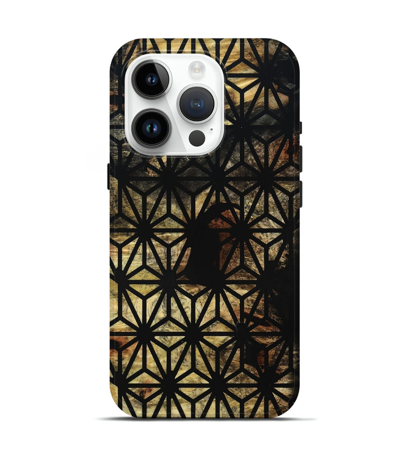 iPhone 15 Pro Wood Live Edge Phone Case - Kasey (Double Dyed, 795573)