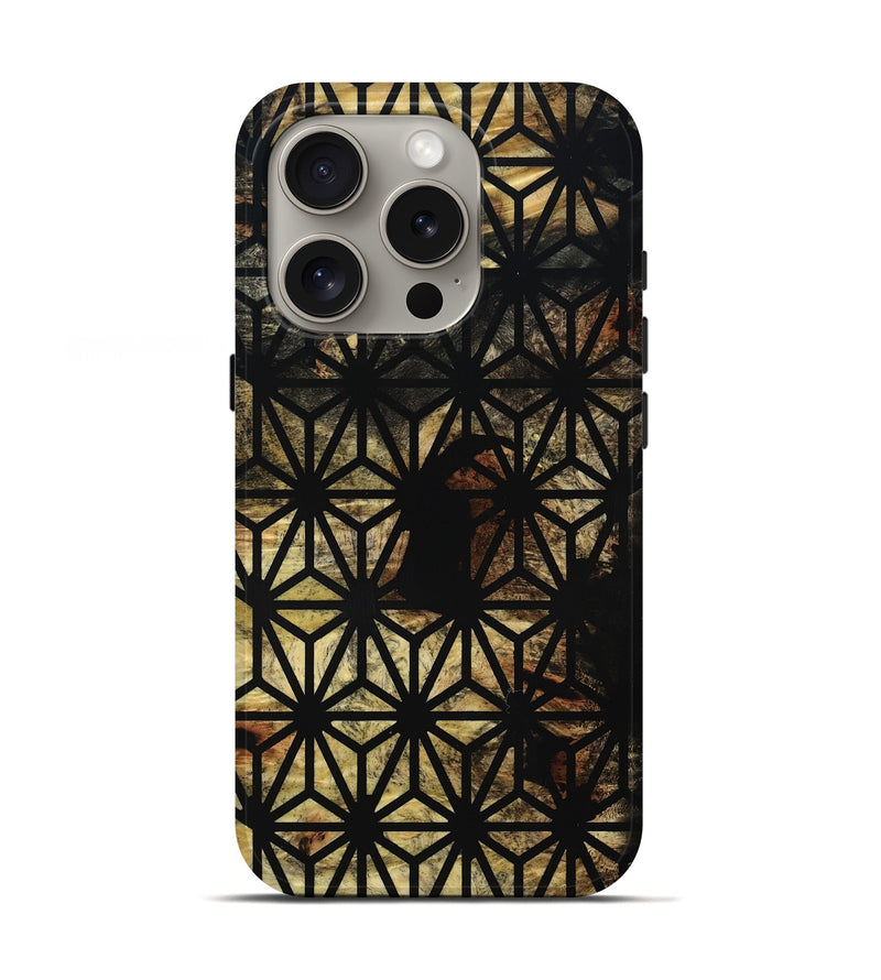iPhone 16 Pro Wood Live Edge Phone Case - Kasey (Double Dyed, 795573)