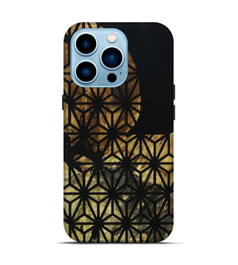 iPhone 14 Pro Wood Live Edge Phone Case - Marcy (Double Dyed, 795587)