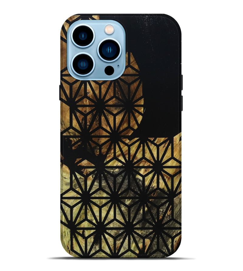 iPhone 14 Pro Max Wood Live Edge Phone Case - Marcy (Double Dyed, 795587)