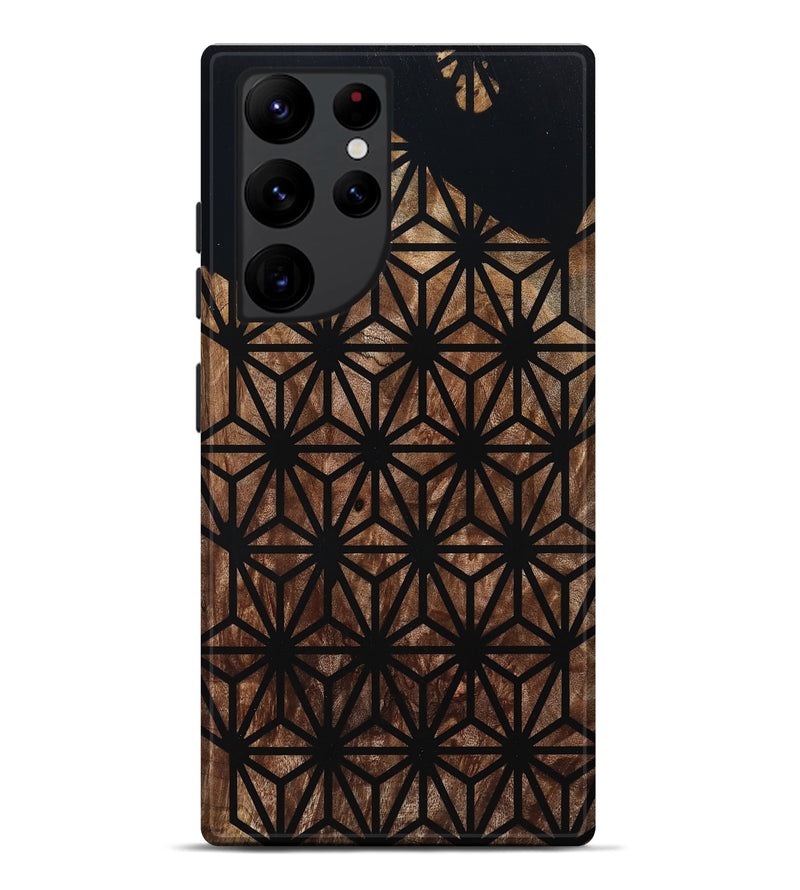 Galaxy S22 Ultra Wood Live Edge Phone Case - Kallie (Double Dyed, 795588)