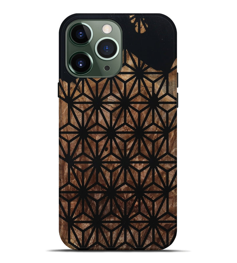 iPhone 13 Pro Max Wood Live Edge Phone Case - Kallie (Double Dyed, 795588)