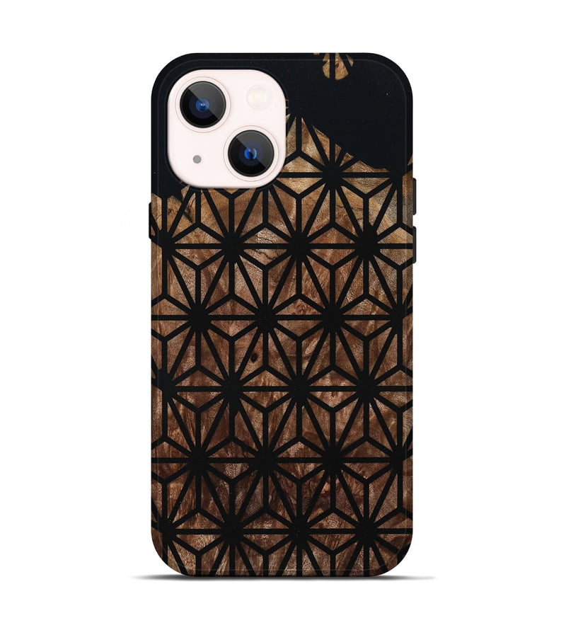 iPhone 14 Wood Live Edge Phone Case - Kallie (Double Dyed, 795588)