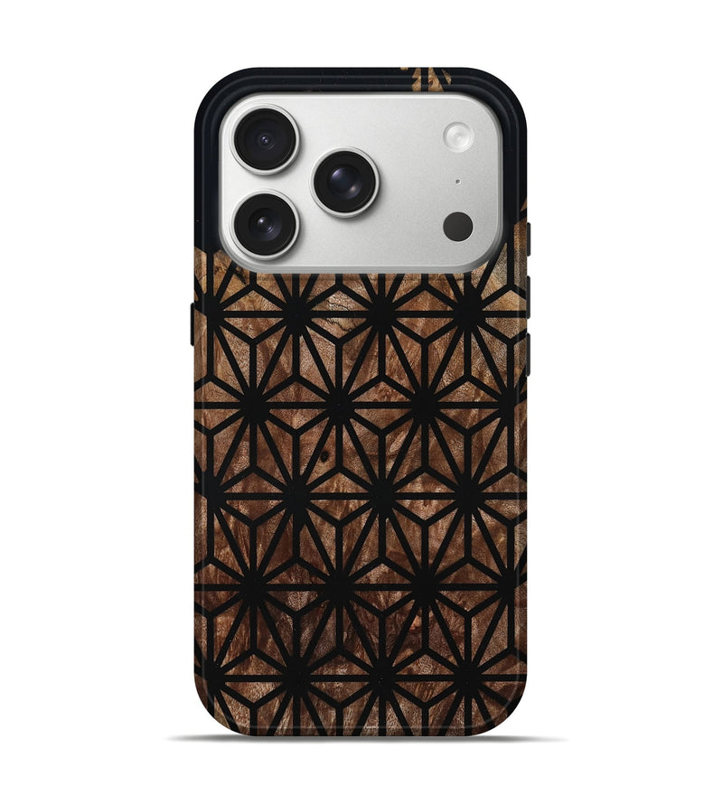 iPhone 17 Pro Wood Live Edge Phone Case - Kallie (Double Dyed, 795588)