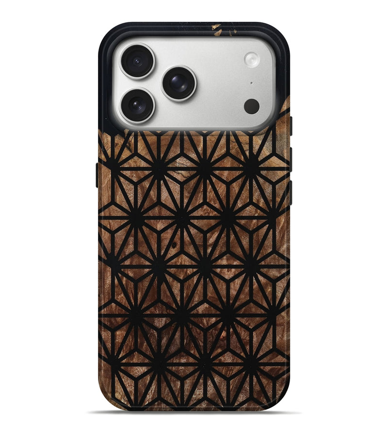 iPhone 17 Pro Max Wood Live Edge Phone Case - Kallie (Double Dyed, 795588)