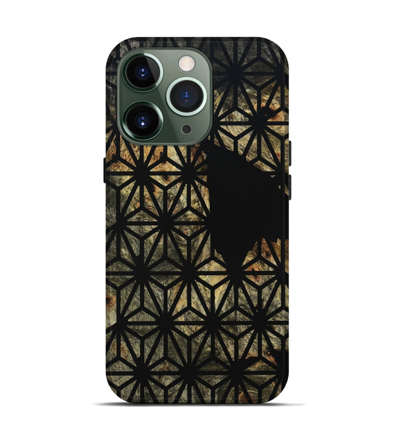 iPhone 13 Pro Wood Live Edge Phone Case - Estella (Double Dyed, 795591)