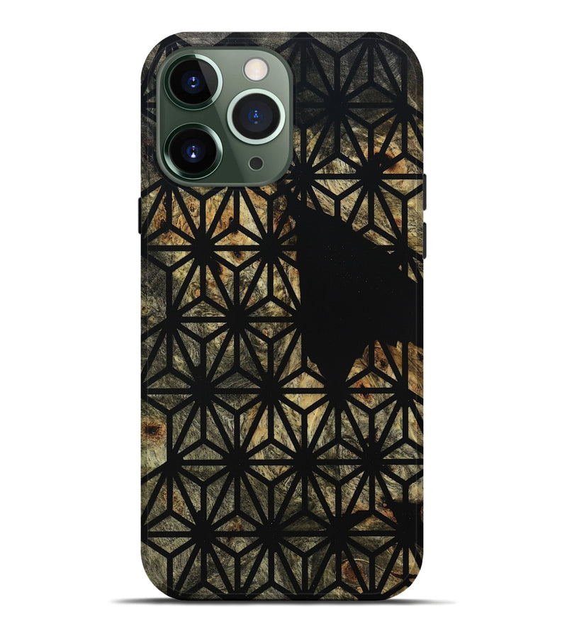 iPhone 13 Pro Max Wood Live Edge Phone Case - Estella (Double Dyed, 795591)