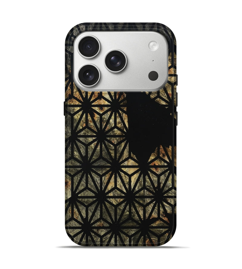 iPhone 17 Pro Wood Live Edge Phone Case - Estella (Double Dyed, 795591)