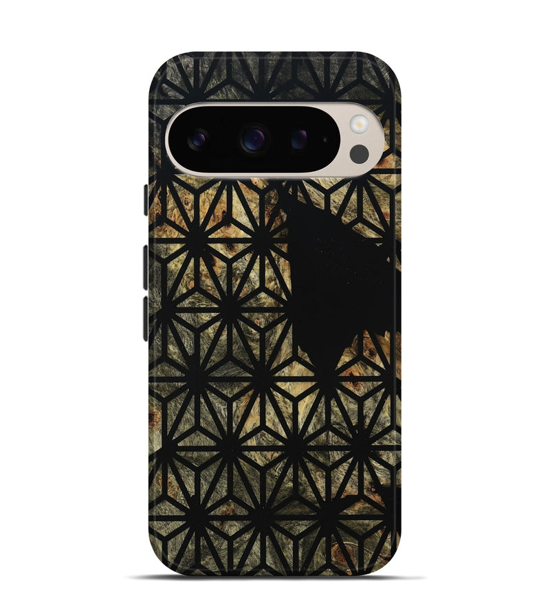 Pixel 9 Pro Wood Live Edge Phone Case - Estella (Double Dyed, 795591)