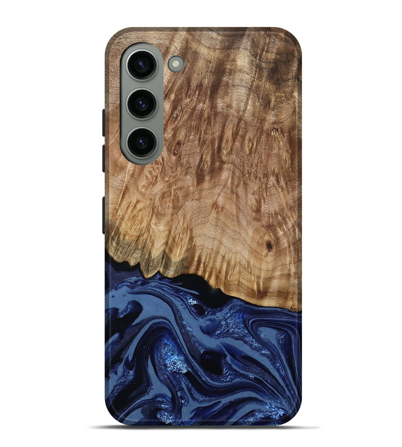 Galaxy S23 Plus Wood Live Edge Phone Case - Aspen (Blue, 795599)