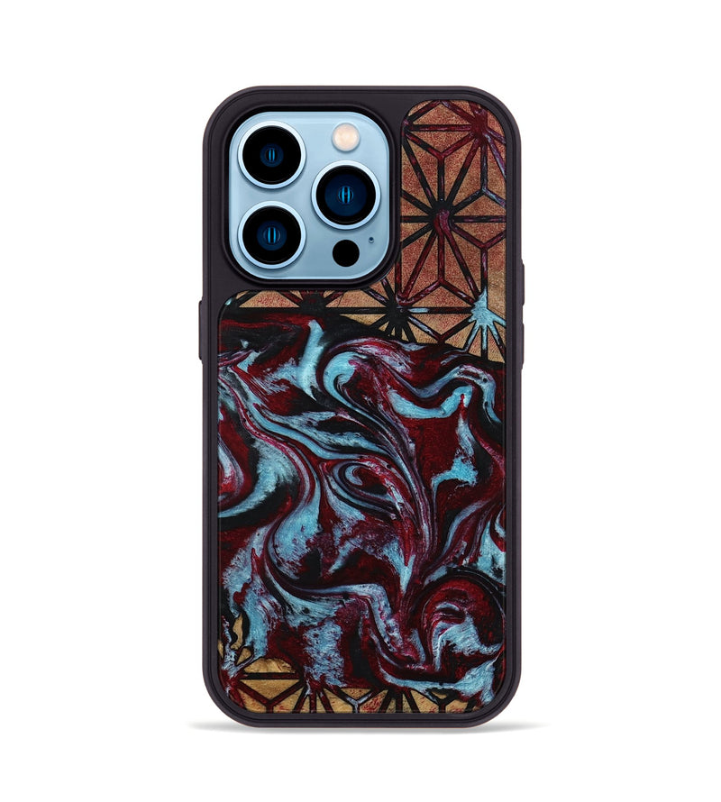 iPhone 14 Pro Wood Phone Case - Shaina (Pattern, 795758)