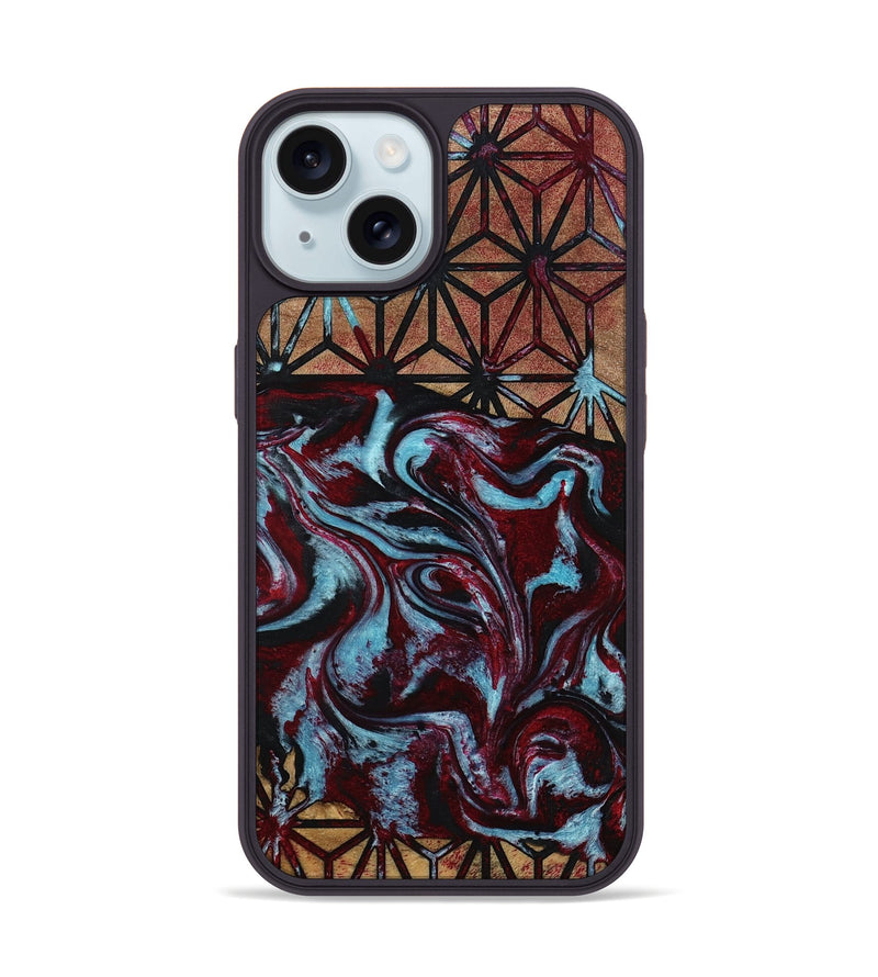 iPhone 15 Wood Phone Case - Shaina (Pattern, 795758)