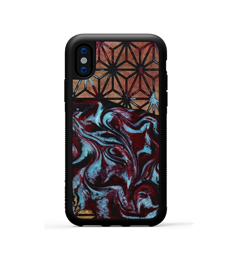 iPhone Xs Wood Phone Case - Shaina (Pattern, 795758)