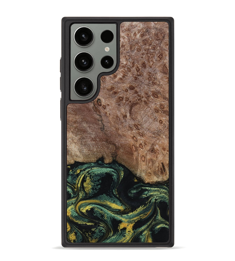 Galaxy S23 Ultra Wood Phone Case - Malissa (Green, 795765)