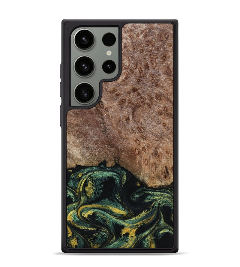 Galaxy S24 Ultra Wood Phone Case - Malissa (Green, 795765)