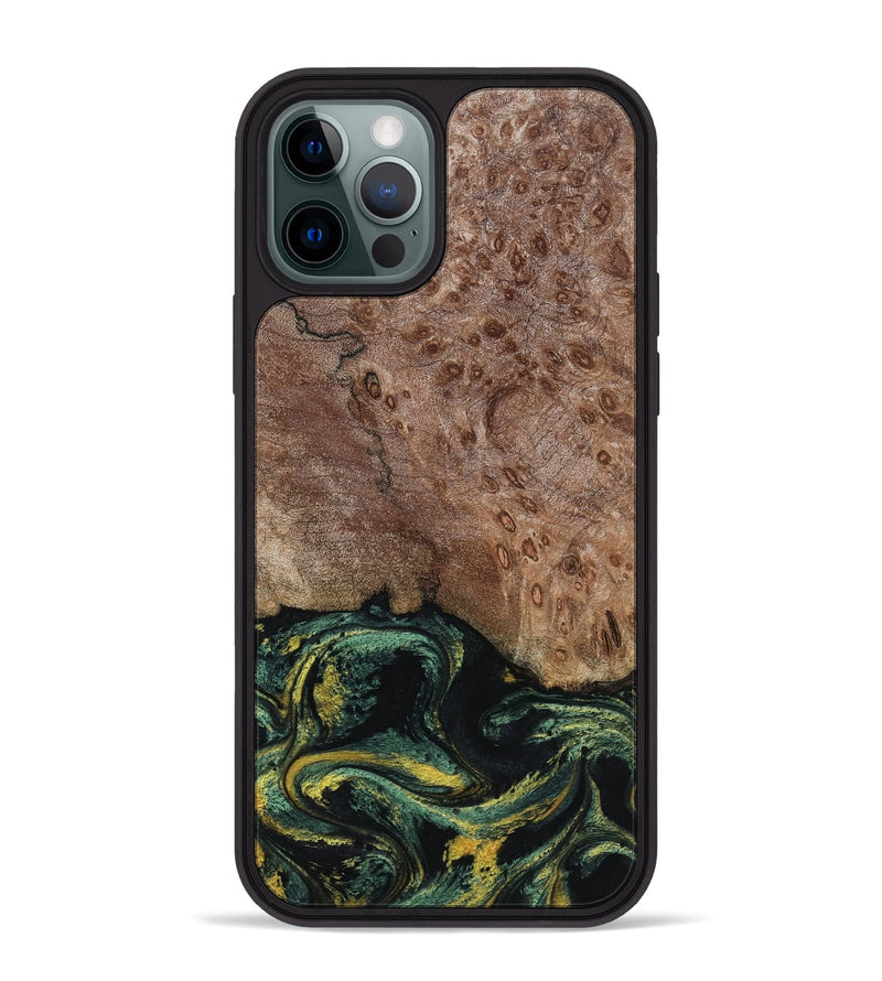 iPhone 12 Pro Max Wood Phone Case - Malissa (Green, 795765)