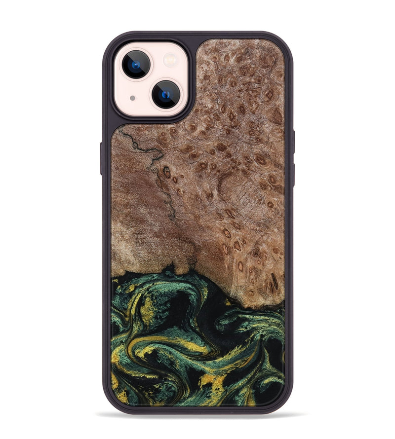 iPhone 14 Plus Wood Phone Case - Malissa (Green, 795765)