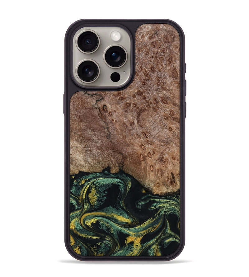 iPhone 15 Pro Max Wood Phone Case - Malissa (Green, 795765)