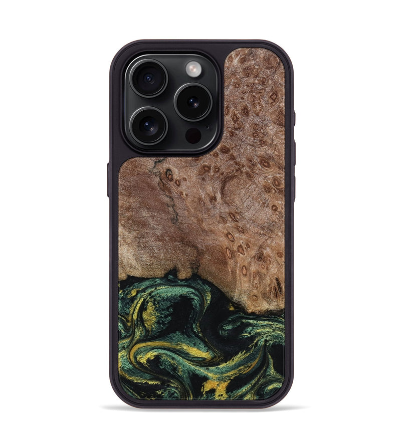 iPhone 15 Pro Wood Phone Case - Malissa (Green, 795765)