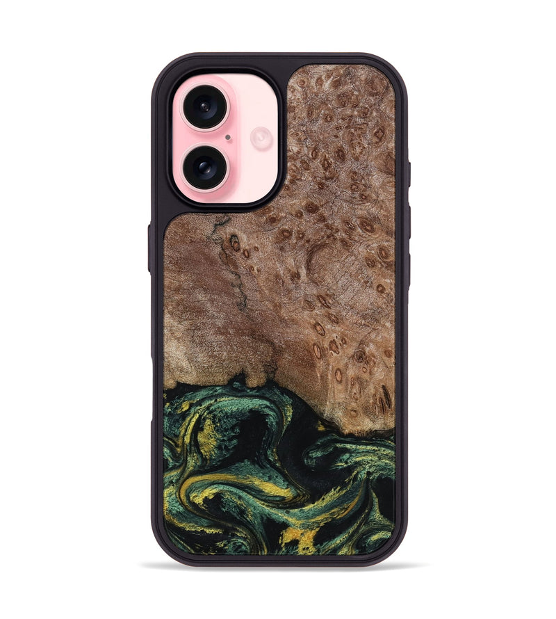 iPhone 16 Wood Phone Case - Malissa (Green, 795765)