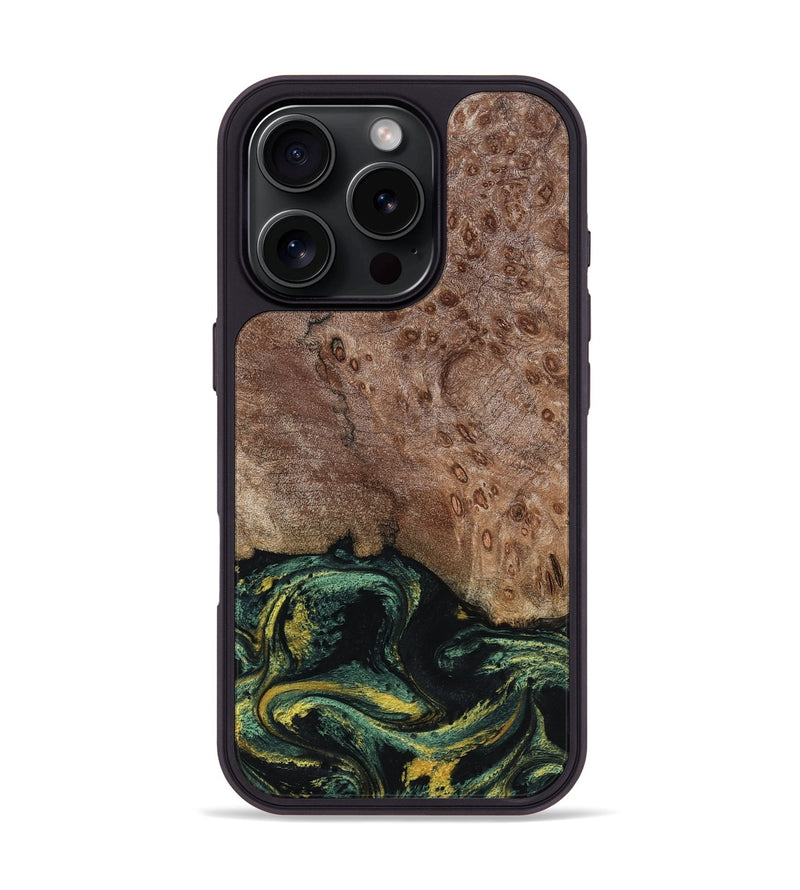 iPhone 16 Pro Wood Phone Case - Malissa (Green, 795765)