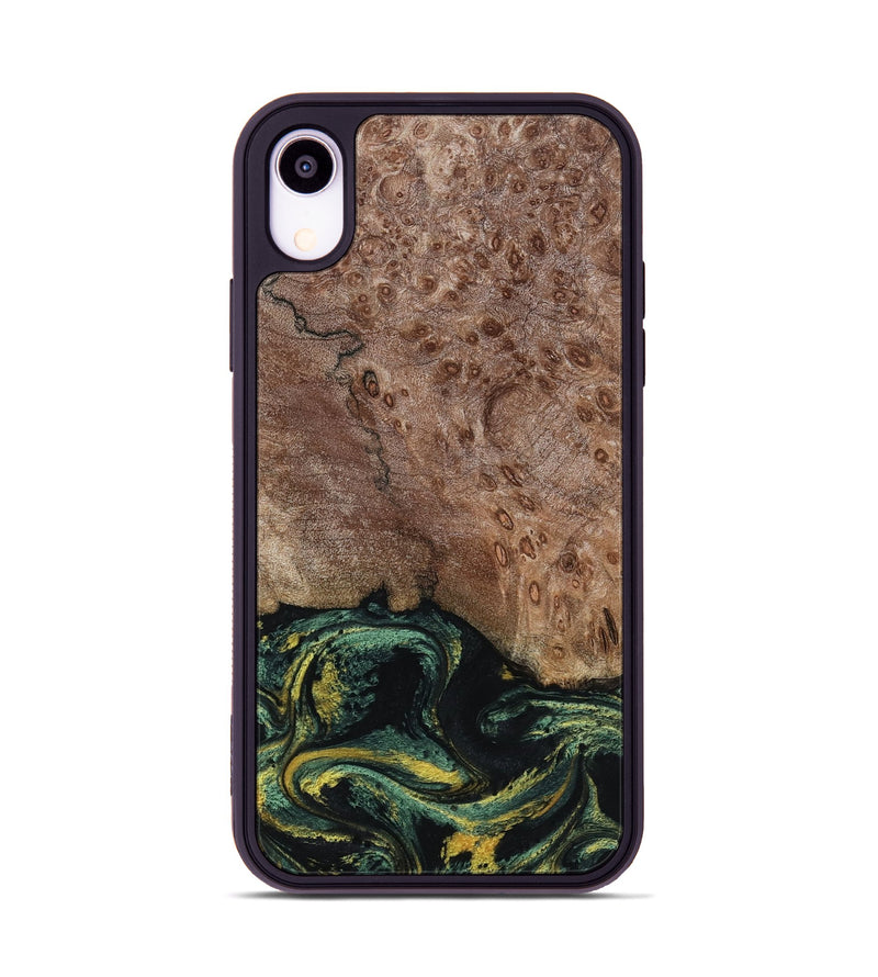 iPhone Xr Wood Phone Case - Malissa (Green, 795765)