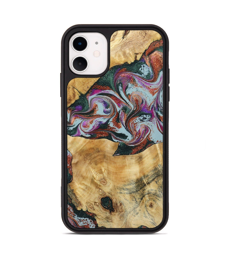 iPhone 11 Wood Phone Case - Antonio (Green, 795774)