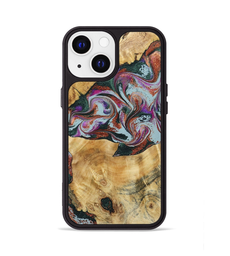 iPhone 13 Wood Phone Case - Antonio (Green, 795774)