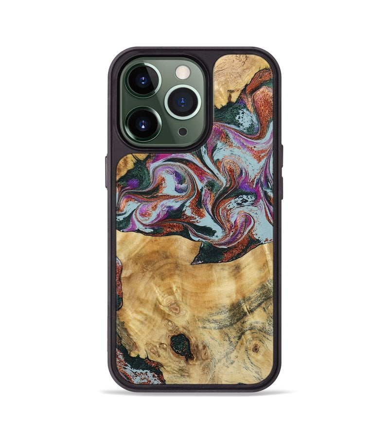 iPhone 13 Pro Wood Phone Case - Antonio (Green, 795774)