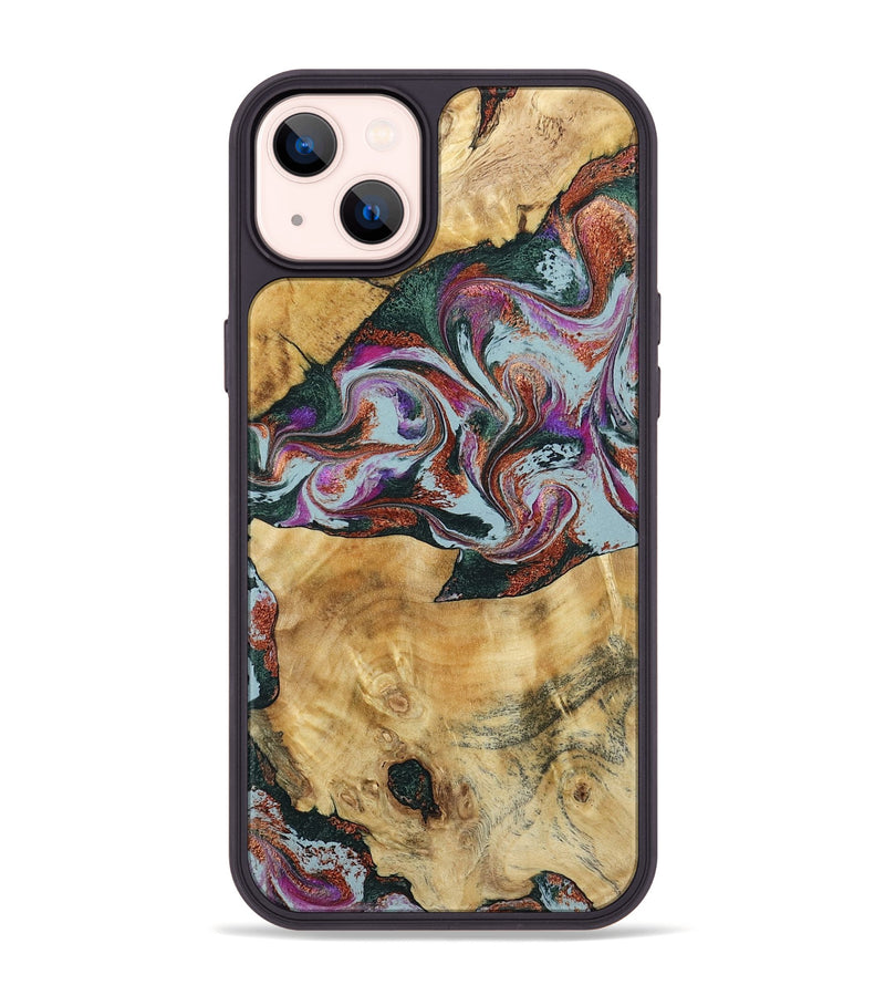 iPhone 14 Plus Wood Phone Case - Antonio (Green, 795774)