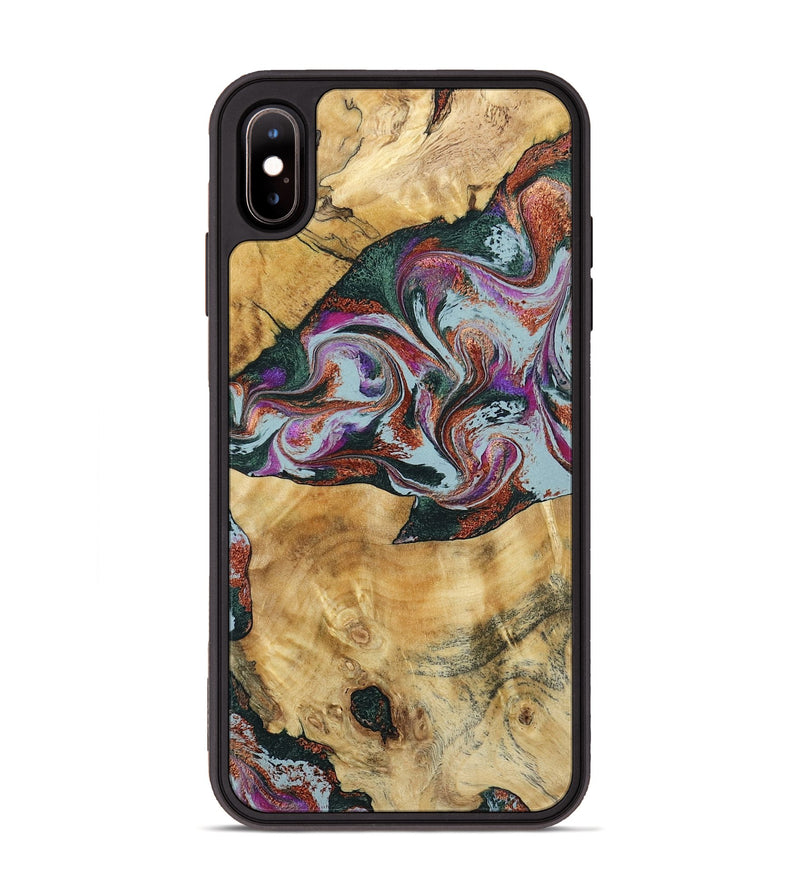 iPhone Xs Max Wood Phone Case - Antonio (Green, 795774)