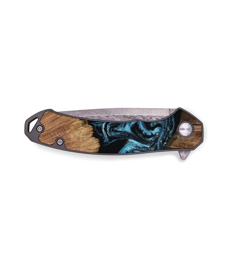 EDC Wood Pocket Knife - Jerald (Blue, 795792)