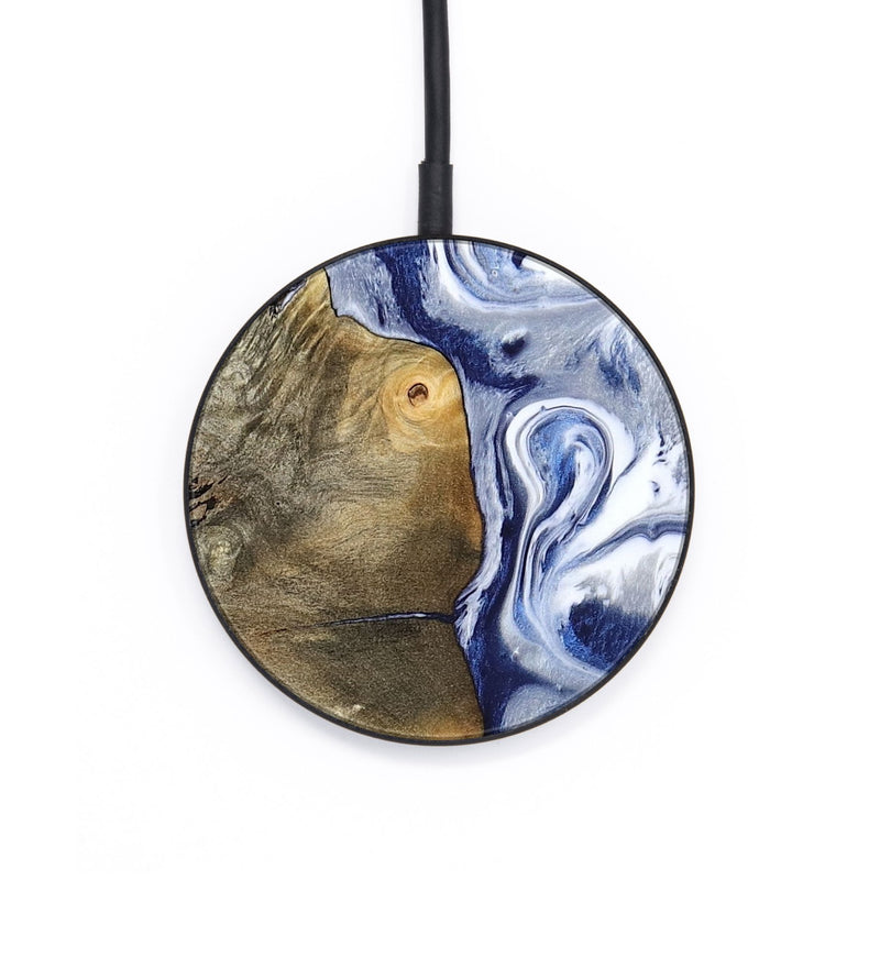 Circle Wood Wireless Charger - Mahala (Blue, 795798)
