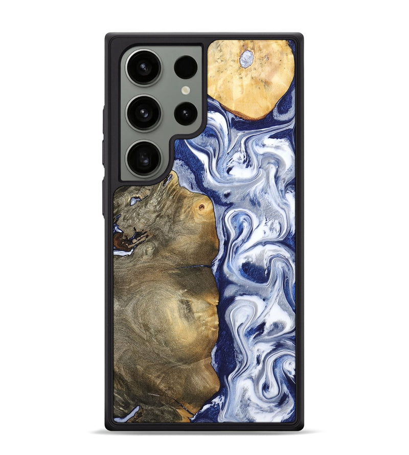 Galaxy S24 Ultra Wood Phone Case - Mahala (Blue, 795798)