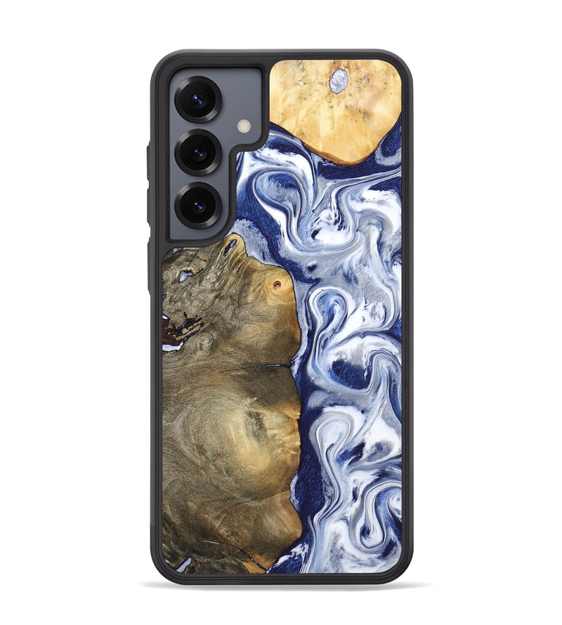 Galaxy S25 Plus Wood Phone Case - Mahala (Blue, 795798)