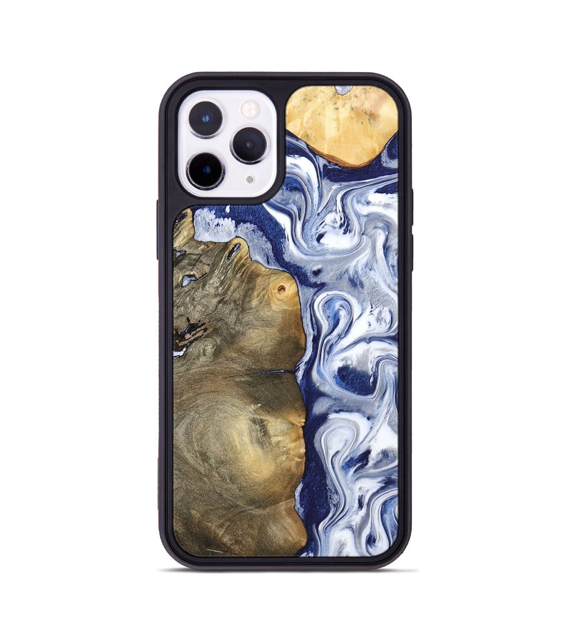 iPhone 11 Pro Wood Phone Case - Mahala (Blue, 795798)