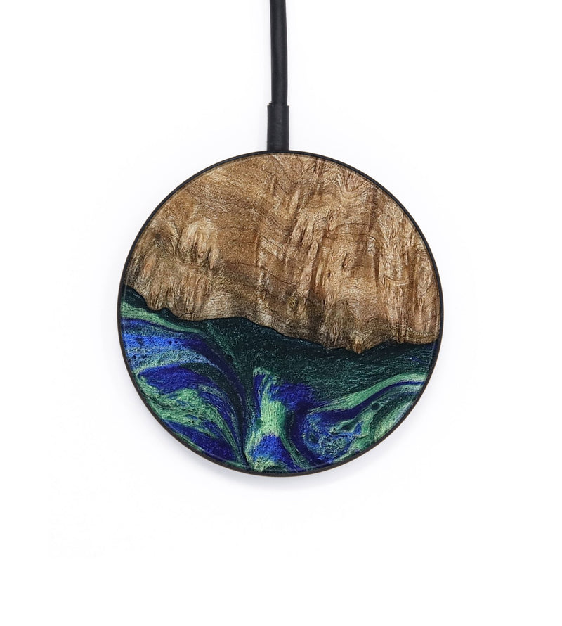 Circle Wood Wireless Charger - Bryana (Green, 795802)