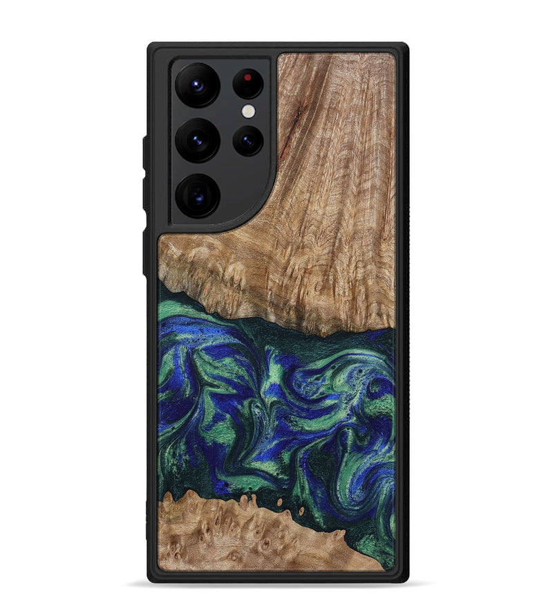 Galaxy S22 Ultra Wood Phone Case - Bryana (Green, 795802)